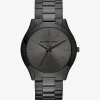 Oversized Slim Runway Black-Tone Watch