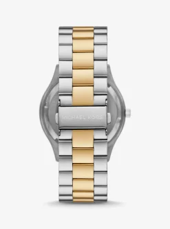 Oversized Slim Runway Two-Tone Watch