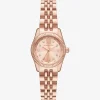 Petite Lexington Pav&eacute; Rose Gold-Tone Watch
