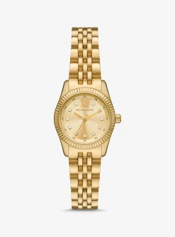 Petite Lexington Pavé Gold-Tone Watch