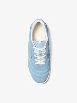 Pia Quilted Suede Trainer