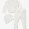 Pointelle Logo Cotton 3-Piece Baby Gift Set