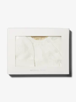 Pointelle Logo Cotton 3-Piece Baby Gift Set