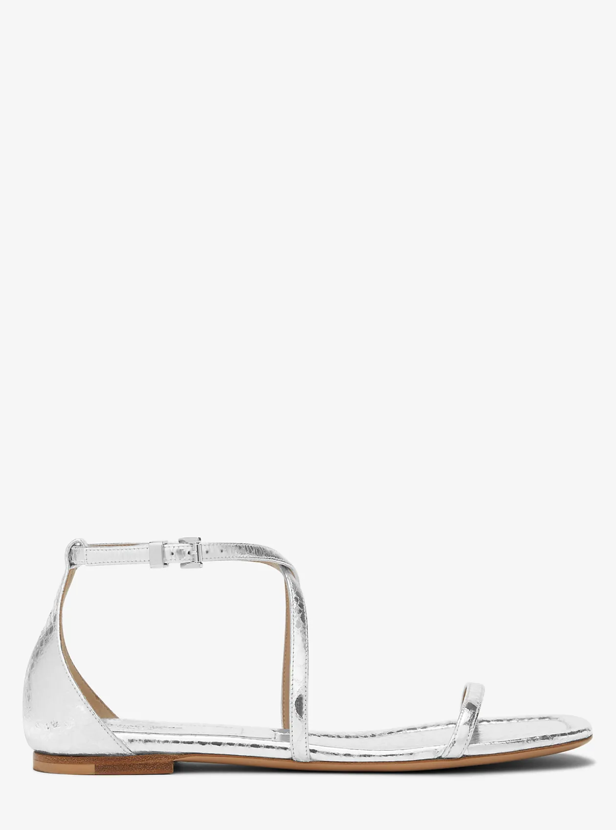 Polly Metallic Python Embossed Leather Sandal