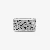 Precious Metal-Plated Brass and Enamel Leopard Pav&eacute; Ring