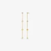 Precious Metal-Plated Sterling Silver Cubic Zirconia Drop Earrings