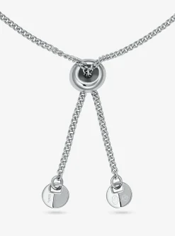 Precious Metal-Plated Sterling Silver Cubic Zirconia Slider Bracelet