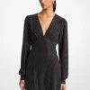Rhinestone Georgette Dress