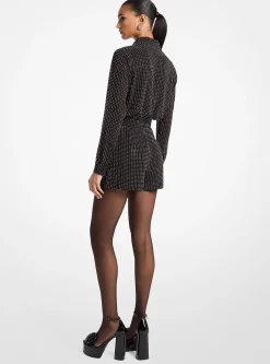 Rhinestone Georgette Romper