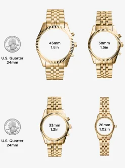 Ritz Pav&eacute; Rose Gold-Tone Watch