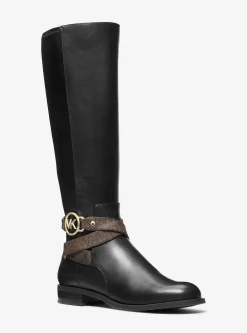 Rory Leather and Logo Boot