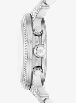 Runway Pav&eacute; Silver-Tone Watch