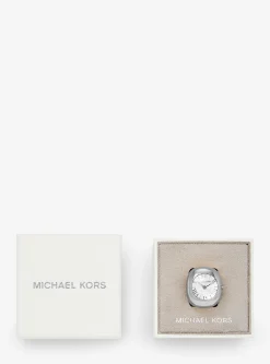 Rylee Silver-Tone Ring Watch
