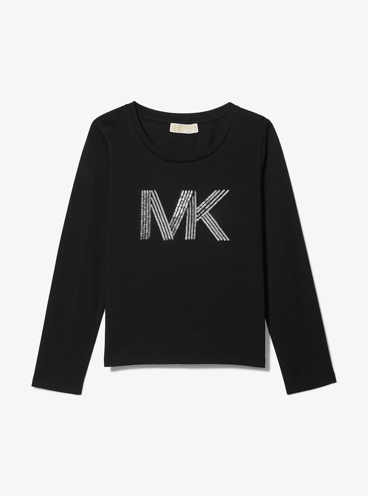 Sequined Logo Cotton T-Shirt
