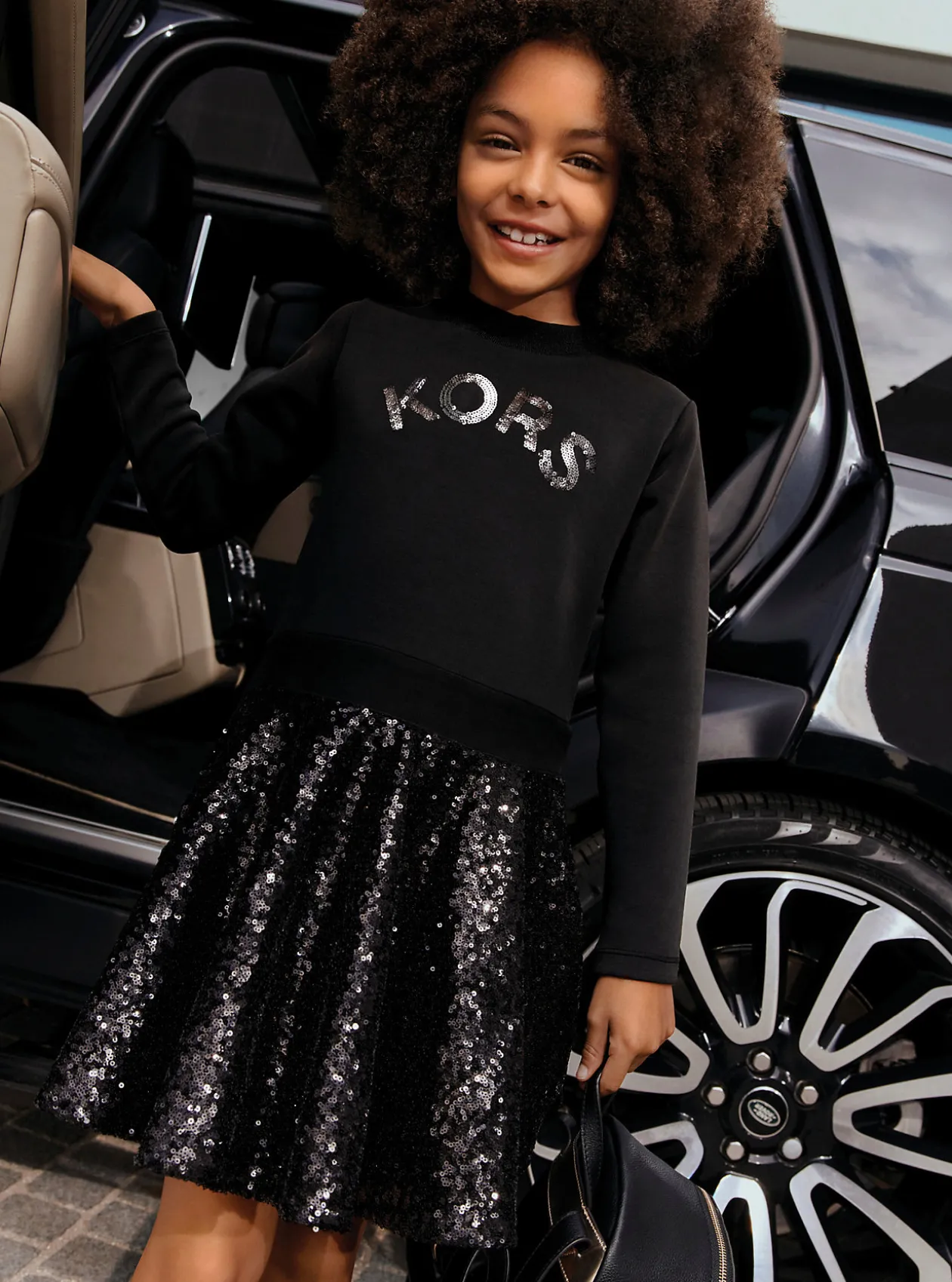 Sequined Logo Cotton T-Shirt