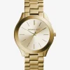 Slim Runway Gold-Tone Stainless Steel Watch