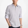 Slim-Fit Stretch Cotton Blend Shirt