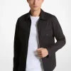 Stretch Cotton Shirt Jacket