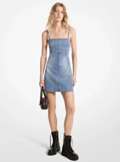 Stretch Denim Mini Dress