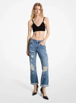 Stretch Knit Bra Top