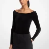 Stretch Velvet Bodysuit
