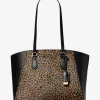 Taryn Large Cheetah Print Calf Hair and Leather Tote Bag