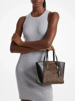 Taryn Small Cheetah Print Calf Hair Convertible Crossbody Bag