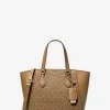 Taryn Small Signature Logo and Leather Convertible Crossbody Bag