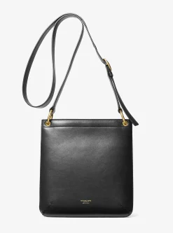 Tate Small Leather Messenger Bag