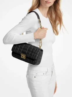 Tribeca Large Quilted Leather Shoulder Bag