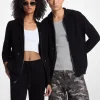 Wool and Cashmere Blend Zip-Up Hoodie