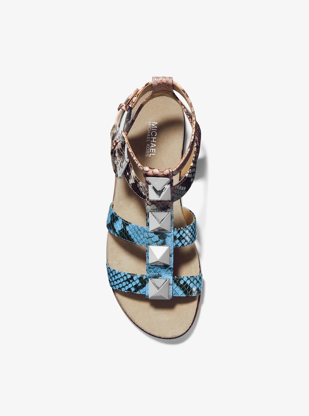 Wren Ombré Snake Embossed Leather Gladiator Sandal
