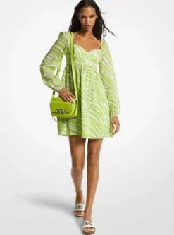 Zebra Print Cotton Lawn Dress