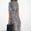 Zebra Print Organic Cotton Lawn Shirtdress