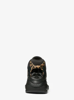 Zuma Cheetah Print Calf Hair and Leather Trainer