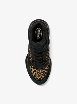 Zuma Cheetah Print Calf Hair and Leather Trainer
