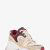 Zuma Snake Embossed Leather and Mesh Trainer